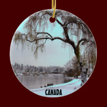 Vancouver Canada Ornament  Snow Trees Decorations ornaments