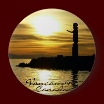 Vancouver Canada Souvenir Buttons Totem Pole Art buttons