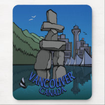 Vancouver Canada Souvenir Mousepad Inukshuk mousepads