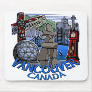 Vancouver Canada Souvenir Mousepad Vancouver Gifts mousepad
