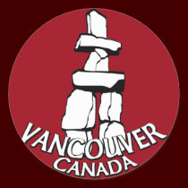 Vancouver Canada Stickers Totem Pole Landmark Art stickers