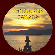 Vancouver Canada Stickers Vancouver Landmark Art stickers
