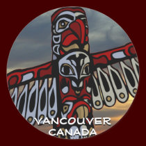 Vancouver Canada Stickers Vancouver Landmark Art stickers