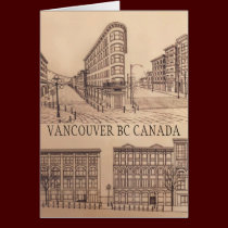 Vancouver Cards Souvenir Cards Gastown Art Cards cards