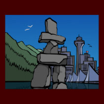 Vancouver First Nation Poster Inukshuk Home Decor posters