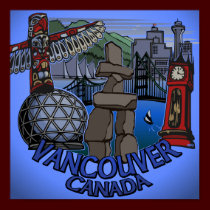 Vancouver First Nations Poster Landmark Art Decor posters