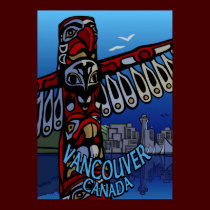Vancouver First Nations Poster Totem Home Decor posters