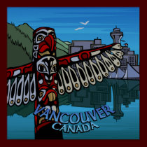 Vancouver First Nations Poster Totem Home Decor posters