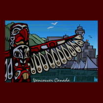 Vancouver First Nations Poster Totem Home Decor posters