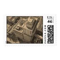 Vancouver from above postage
