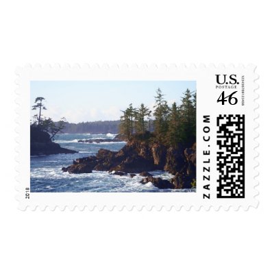 Vancouver Island West Coast in Oils Postage Stamp by suziec
