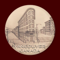 Vancouver Magnet Souvenir Magnet Buttons & Gifts magnets