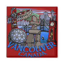 Vancouver Magnet Souvenir Magnet  Vancouver  Gifts