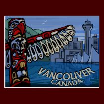 Vancouver Postcards Totem Pole & Landmarks Cards postcards