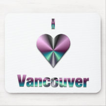 Vancouver -- Purple & Turquoise Mouse Pad