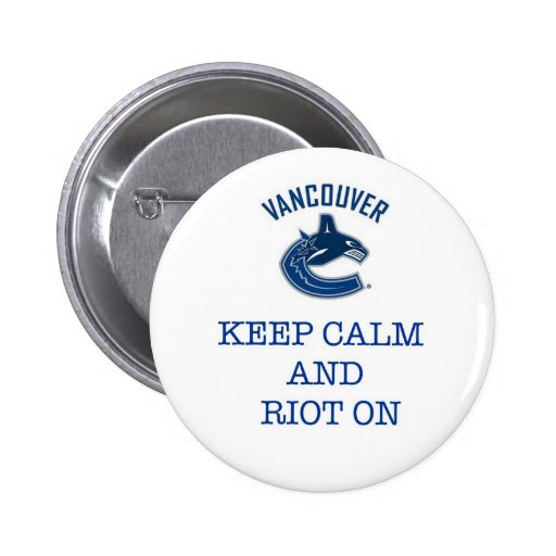 Vancouver Riots Pinback Buttons