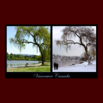 Vancouver Seasons Poster Print Canada Souvenir posters