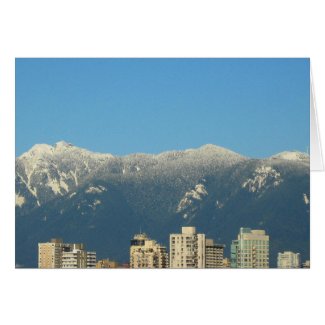 Vancouver Skyline Note Card