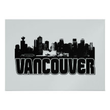 Vancouver Skyline Personalized Announcement