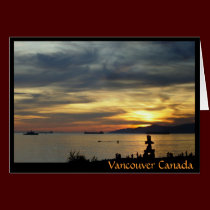 Vancouver Souvenir Cards Inukshuk Landscape Cards cards