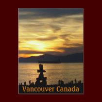 Vancouver Souvenir Postcards Inukshuk Landmark postcards
