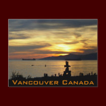 Vancouver Souvenir Postcards Inukshuk Landmark postcards