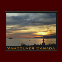 Vancouver Souvenir Postcards Inukshuk Landmark postcards