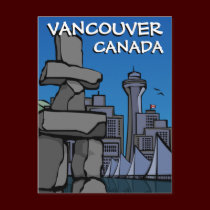 Vancouver Souvenir Postcards Totem Pole Landmarks postcards