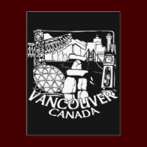 Vancouver Souvenir Postcards Totem Pole Landmarks