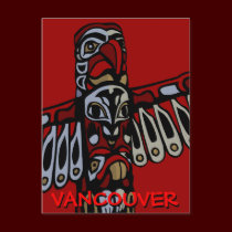 Vancouver Souvenir Postcards Totem Pole Landmarks postcards