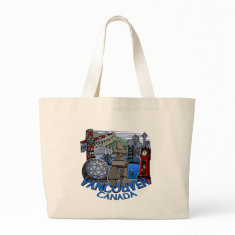 Vancouver Souvenir Tote Bag Landmark Art Bags bag