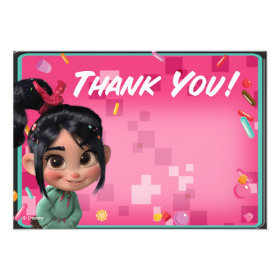 Vanellope Thank You Cards Custom Announcements