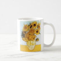 VanGogh The Vase with 12 Sunflowers Coffee Cup mugs