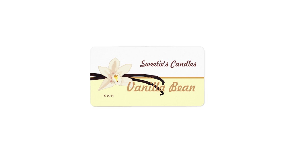 Vanilla Bean Labels Zazzle