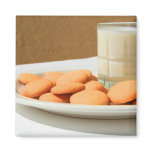 Vanilla Cookies and a Glass of Milk Magnet