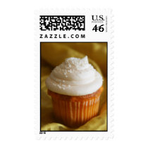 Vanilla Cupcake Postage Stamp