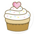 vanilla cupcake stickers