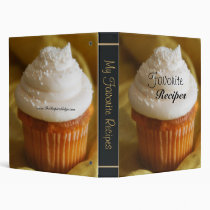 Vanilla Cupcake Sweet Desert Recipe Binder