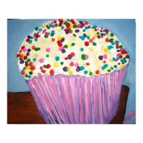 "Vanilla Cupcake With Sprinkles" posters