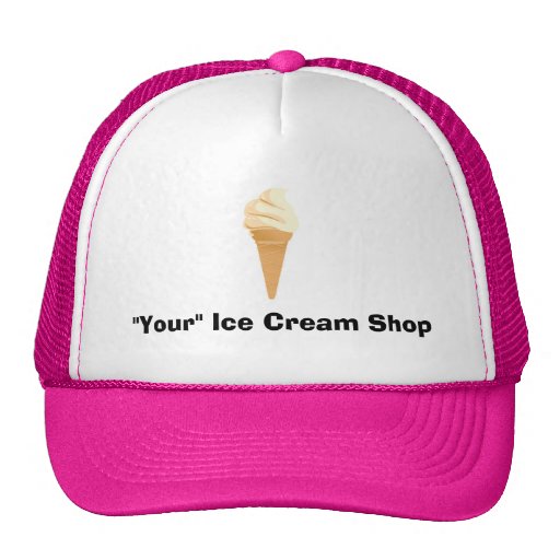Vanilla Ice Cream Cone Trucker Hat Zazzle