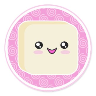 Vanilla Kawaii Mochi Stickers sticker