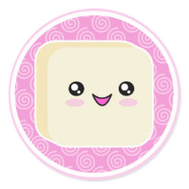 Vanilla Kawaii Mochi Stickers by megakawaii Vanilla Kawaii Mochi Stickers