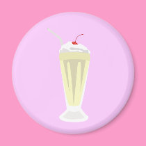 Vanilla Milkshake Magnet