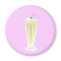 Vanilla Milkshake Magnet by BellyJeans Vanilla Milkshake Magnet