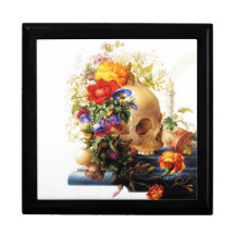 Vanitas Skull Bouquet Gift Box
