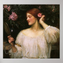 Vanity by John William Waterhouse Poster
