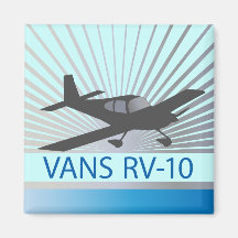 Vans RV-10 Fridge Magnets