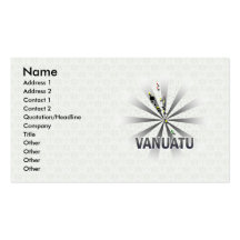 Vanuatu Flag Map 2.0 Business Card Templates