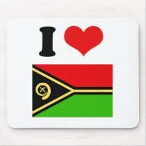 Vanuatu Flag Mouse Pad