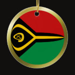 Vanuatu Fisheye Flag Ornament